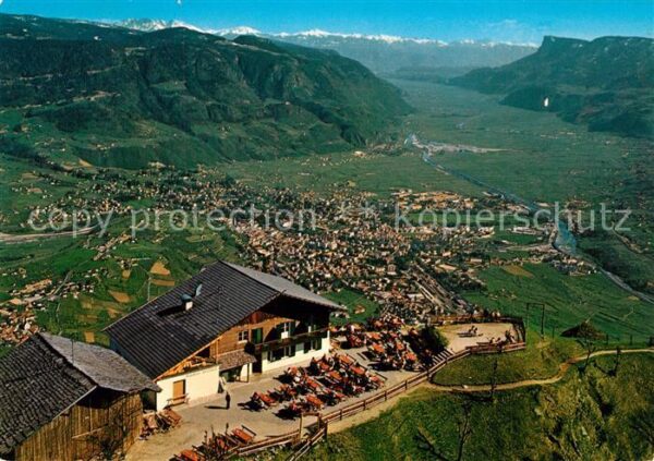 Merano Meran Fliegeraufnahme Hochmut Berg-Restaurant