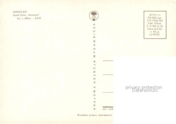 Wroclaw Hotel Orbis Monopol – Bild 2