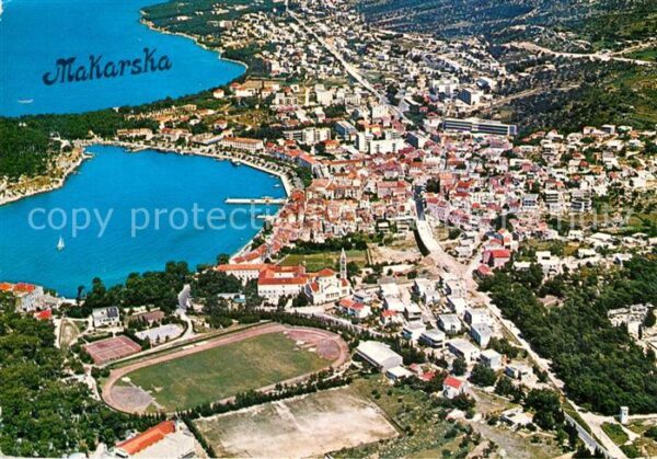 Makarska Dalmatien Fliegeraufnahme