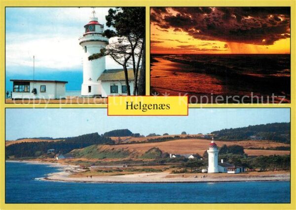 Helgenaes Fliegeraufnahme Leuchtturm
