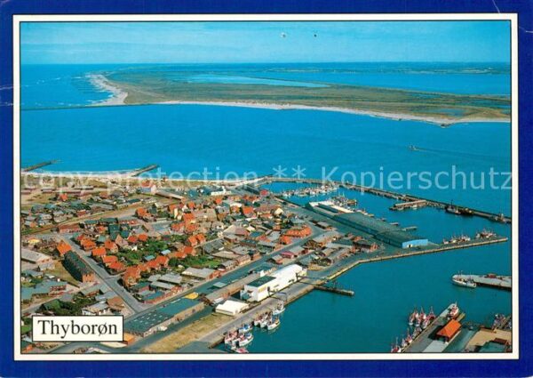Thyboron Fliegeraufnahme mit Hafen