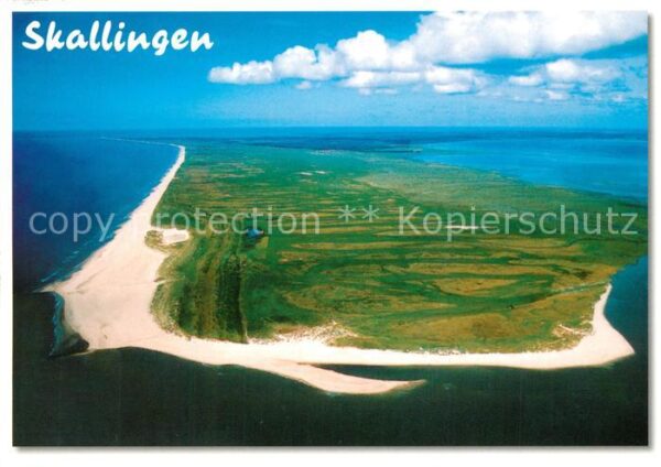 Skallingen Fliegeraufnahme Insel