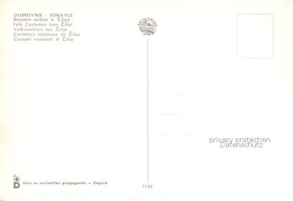 Konavle Mann und Frau in Tracht – Bild 2