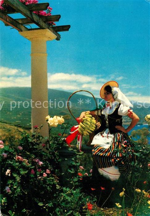 Orotava Tenerife Frau in Tracht