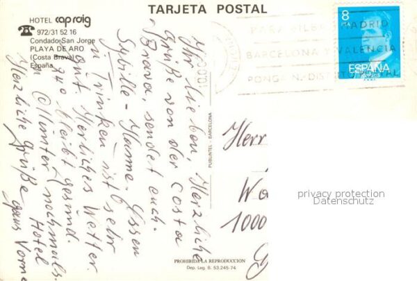 Playa de Aro Cataluna Fliegeraufnahme Hotel Capraig – Bild 2