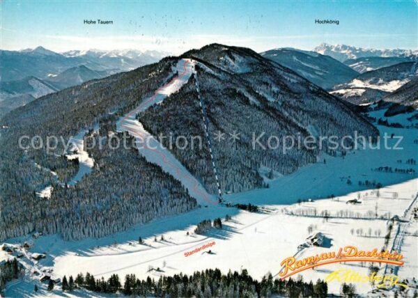 Ramsau Dachstein Steiermark Fliegeraufnahme Skigebiet