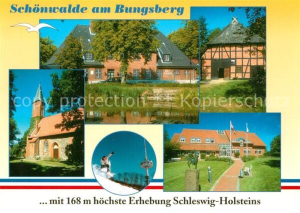 Schoenwalde Bungsberg Kirche Fachwerk höchste Erhebung Schles