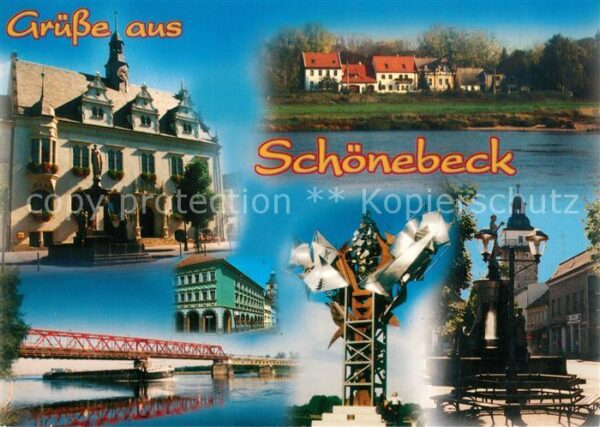Schoenebeck Elbe Brücke Brunnen