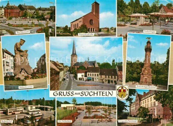 Suechteln Neumarkt Weberbrunnen Kriegerdenkmal Ha