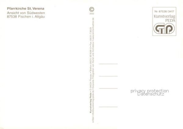Fischen Allgaeu Pfarrkirche St. Verena – Bild 2