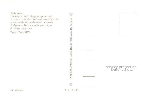 Debrecen Debrezin Fliegeraufnahme Kirche – Bild 2