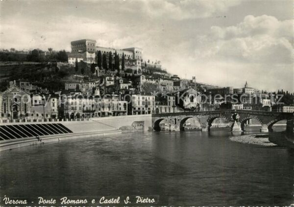 Verona Veneto Ponte Romano e Castel S. Pietro
