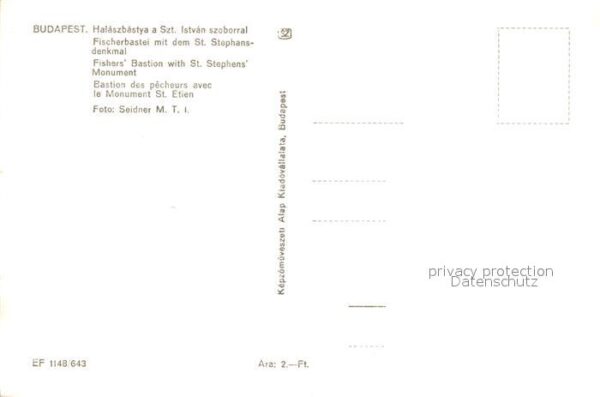 Budapest Fischerbastei mit Stephansdenkmal – Bild 2