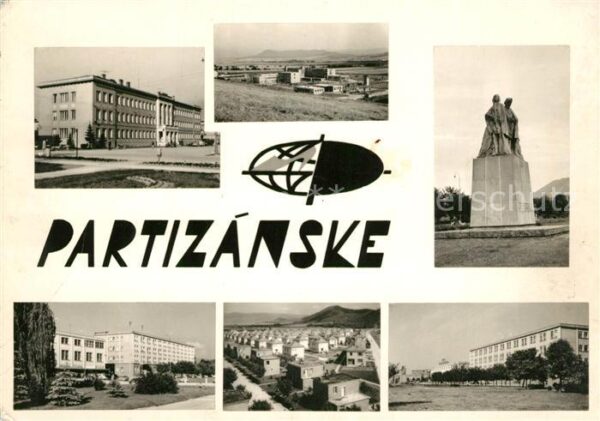 Partizanske Denkmal Fliegeraufnahme
