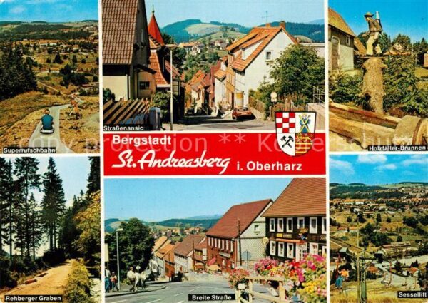St Andreasberg Harz Sommerrodelbahn Sessellift Breite-Stras