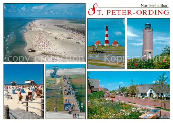 St Peter-Ording Fliegeraufnahme Strnad Leuchttürme
