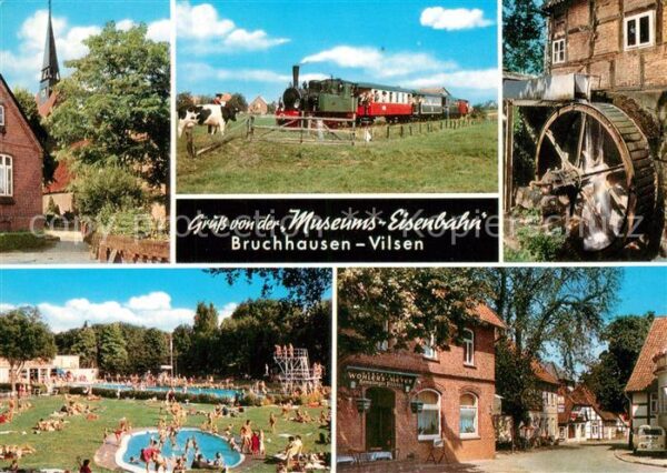 Bruchhausen-Vilsen Freibad Mühlrad Museumsbah