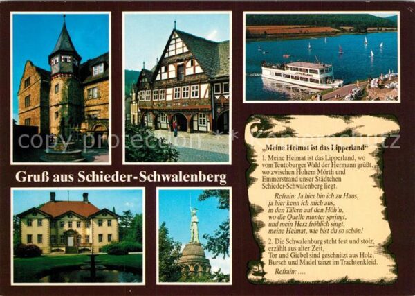 Schieder-Schwalenberg Fachwerk Schloß Kurpark Emmerstausee