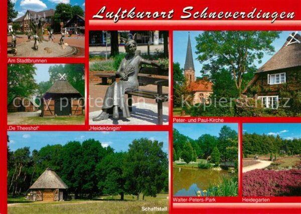 Schneverdingen Heidekönigin Heidegarten Stadtbrunnen D