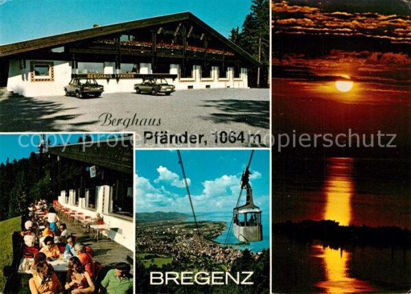 Bregenz Bodensee Berghaus Pfänder Abendstimmung
