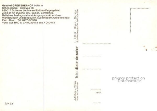 Schenna Meran Gasthof Greitererhof – Bild 2
