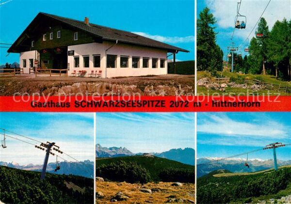 Ritten Renon Gasthaus Schwarzseespitze Bergstation P