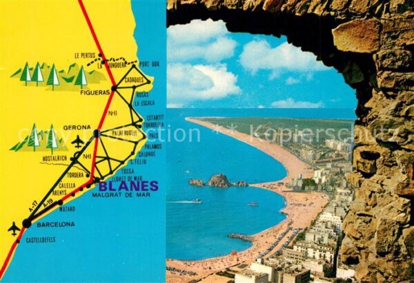 Blanes Panoramakarte