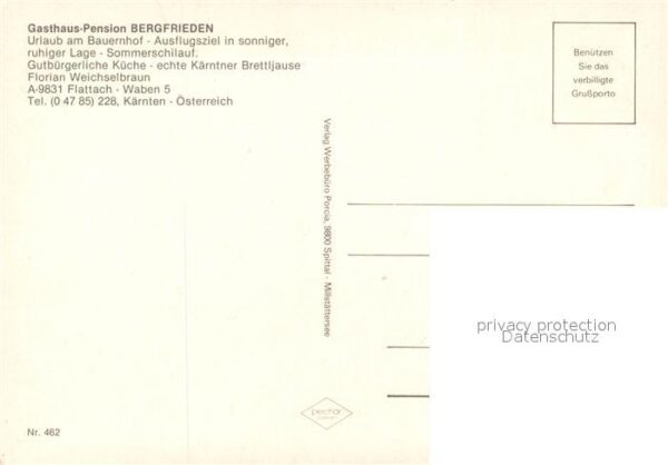 Flattach Pension Gasthaus Bergfrieden – Bild 2