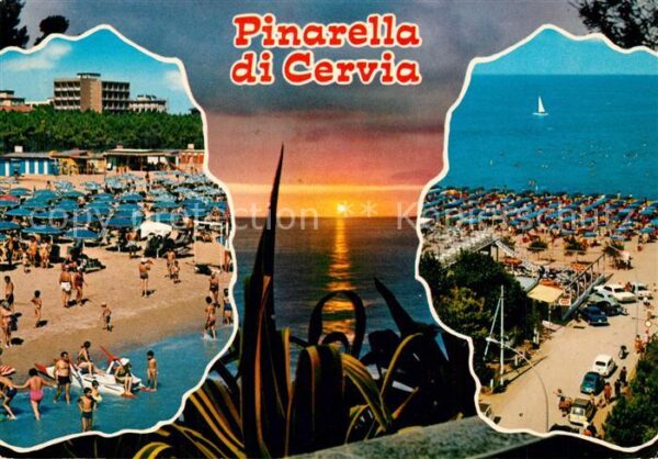Pinarella di Cervia Strand Abendstimmung