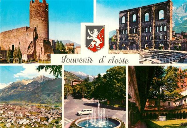 Aosta Torre di Bramafan Teatro Romano Panoram