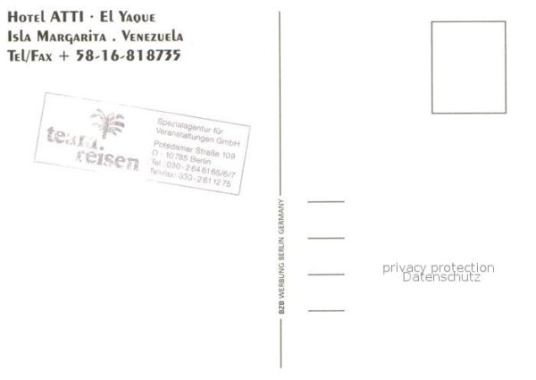 Isla Margarita Venezuela Hotel Atti el Yaque – Bild 2