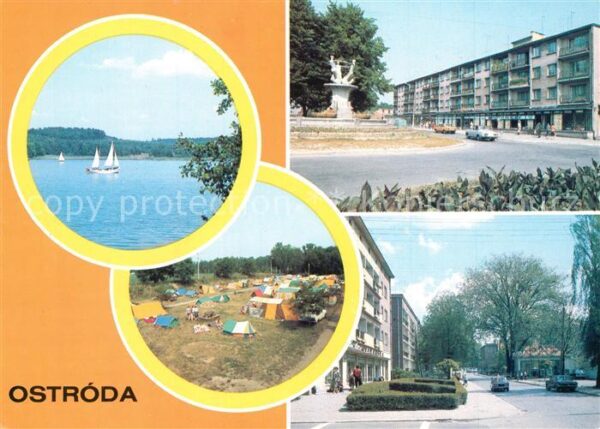 Ostroda Segelboote Campingplatz Denkmal