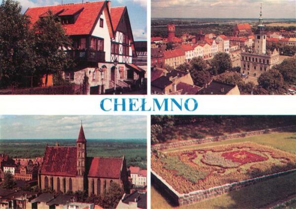 Chelmno Kirche Park Rathaus Fliegeraufnahme