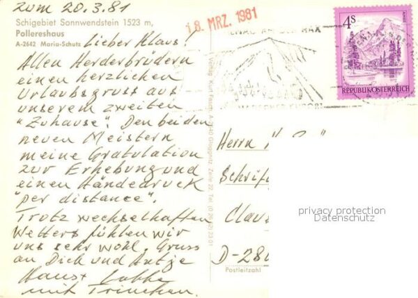 Maria Schutz Niederoesterreich Sondwendstein Pollereshaus Bergstation – Bild 2
