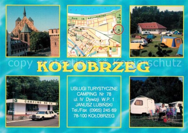 Kolobrzeg Polen Campingplatz Kirche