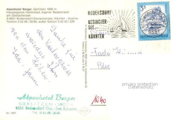 Bodensdorf Ossiacher See Alpenhotel Berger – Bild 2