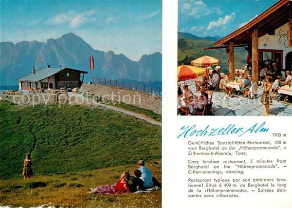 Zell See Hochzeller Alm Panorama