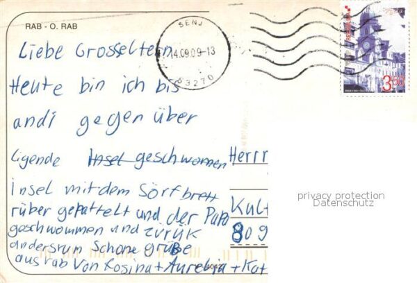 Rab Croatia Fliegeraufnahme Altstadt – Bild 2