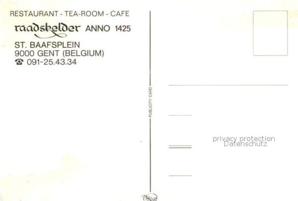 Gent Gand Flandre Restaurant Cafe Teeraum Raaskelder – Bild 2