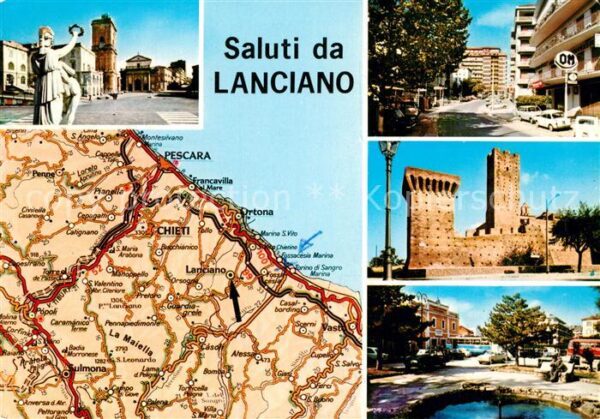 Lanciano Autokarte Touring Club Italiano Burg De