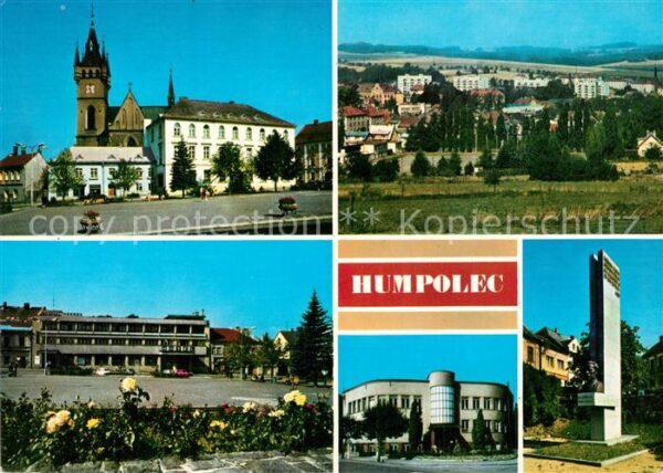 Humpolec Stadtansichten Denkmal Rathaus