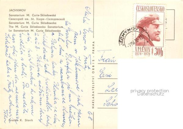 Jachymov Sanatorium Marie Curie Sklodowske – Bild 2