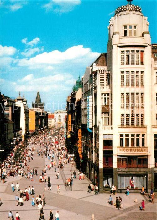 Praha Prahy Prague Stadtansicht Koruna Fußgängerzone