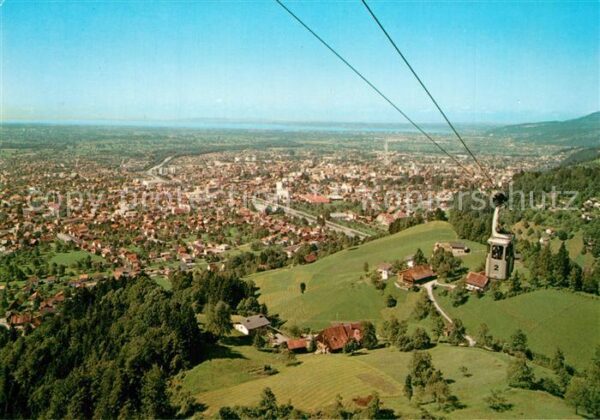 Dornbirn Vorarlberg Fliegeraufnahme Karren Seilbahn