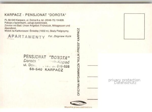 Karpacz Pensionat Dorota – Bild 2