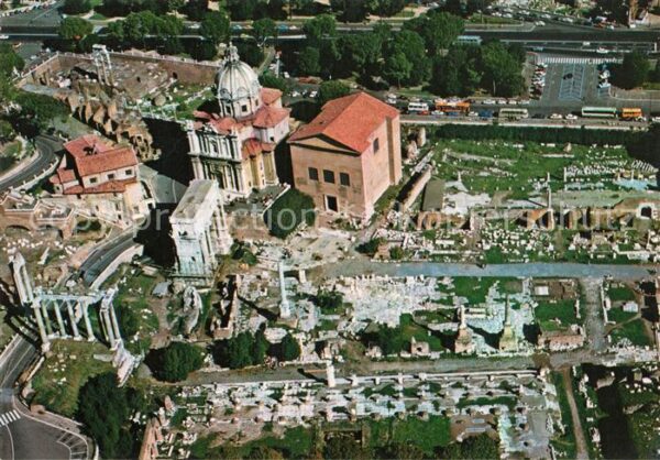 Roma Rom Fliegeraufnahme Foro Romano