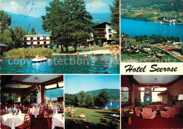 Bodensdorf Ossiacher See Fliegeraufnahme Hotel Seerose