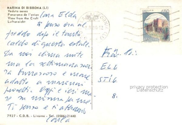 Bibbona Livorno Fliegeraufnahme Strand – Bild 2
