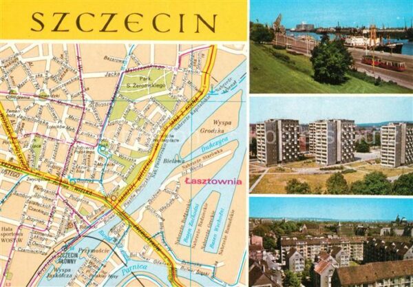 Szczecin Stettin Stadtplan Hochhäuser
