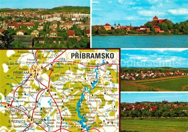 Pribram Stadtplan Panorama